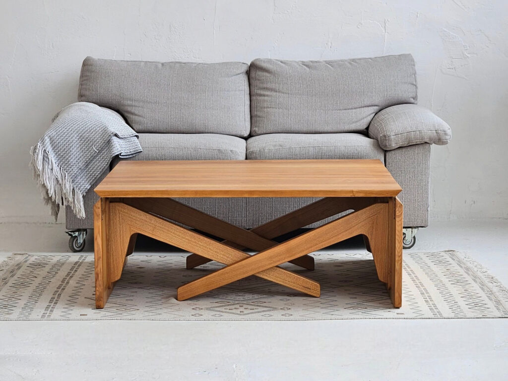 Tuble 2 In Adjustable Transformer Table - Solid Wood 2-in-1 Coffee & Dining