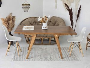 Convertible Solid Wood Transformer Table – Adjustable Height 2-in-1 Coffee & Dining Table