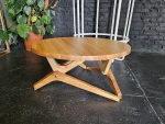 Round Oak Coffee to Dining Table