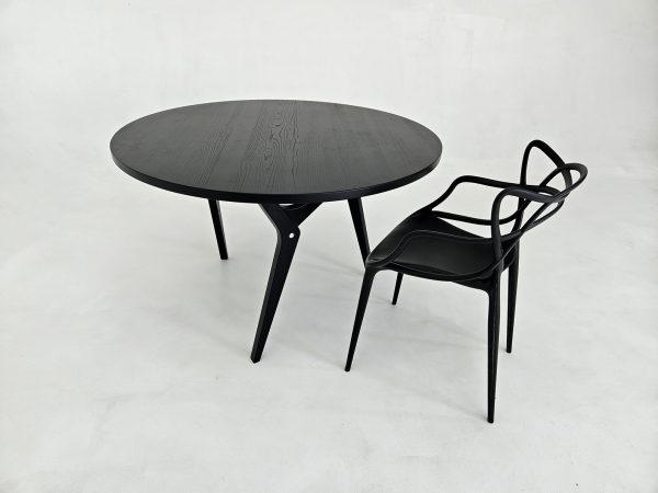Black Round Dining Table