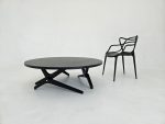 Black Round Dining Table