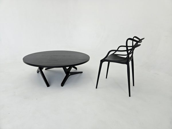 Black Round Dining Table