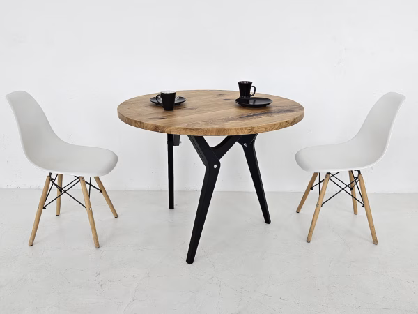 Round Oak Dining Table