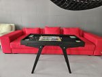 Wooden Game Table with Storage Drawers