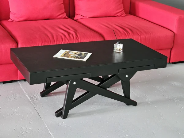 Wooden Game Table with Storage Drawers