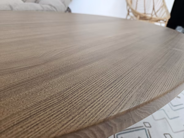Oval Walnut Transformer Coffee Table