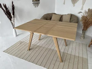 Beige Extendable Dining Table
