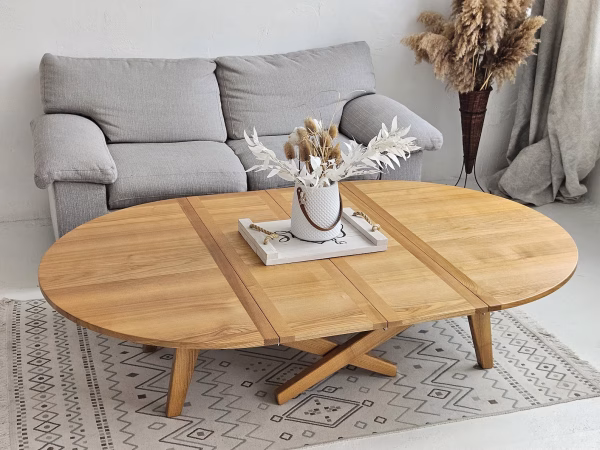 Round Transformable Dining Table