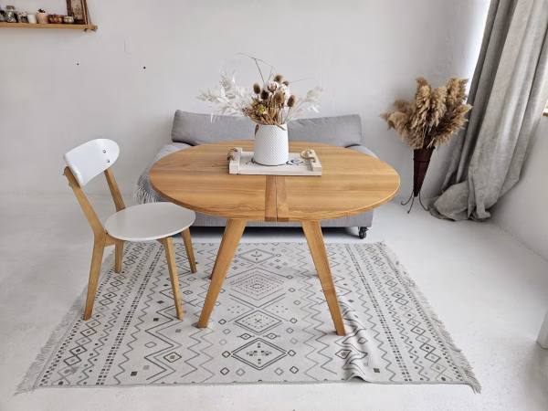 Round Transformable Dining Table