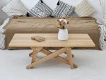 Solid Wood Transformer Table – Coffee & Dining Table