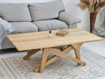 Solid Wood Transformer Table – Coffee & Dining Table