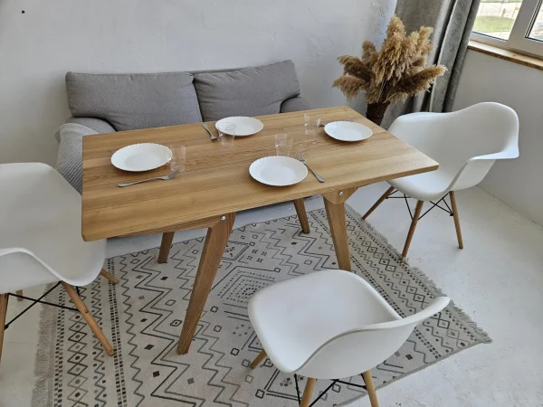 Solid Wood Transformer Table – Coffee & Dining Table