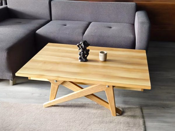 Solid Wood Transformer Table 4in1
