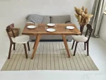 2-in-1 Solid Oak Live Edge Transformer Table