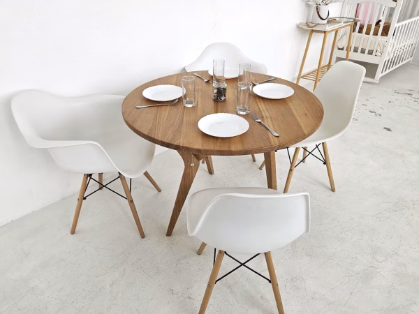 Adjustable Solid Wood Transformer Table