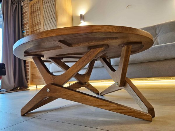 round-solid-wood-transformer-table-2-in-1-adjustable-coffee-dining-table-photo4
